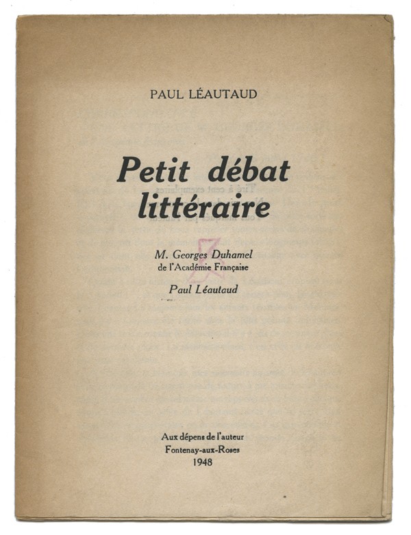 LÉAUTAUD (Paul)