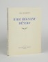 BONNEFOY Yves Hier régnant désert Mercure de France 1958 édition originale Madagascar grand papier broché