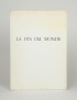 LUCA Gherasim La Fin du Monde Jean Petithory 1969 Rives pointe-sèche et eau-forte signées