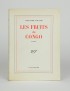 VIALATTE Alexandre Les Fruits du Congo Gallimard 1951 édition originale vélin pur fil seul grand papier broché