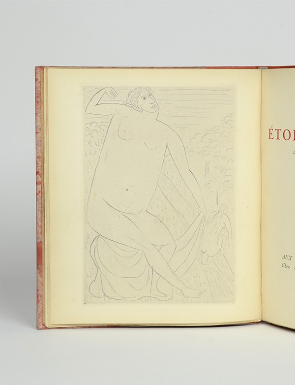 DERAIN André REVERDY Pierre Étoiles peintes Sagittaire 1921 édition originale eau forte ex-libris Paul Eluard envoi à Skira