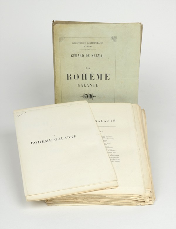NERVAL Gérard de La Bohême galante Michel Lévy Frères 1855 édition originale rarissime exemplaire sur vélin fort grand papier