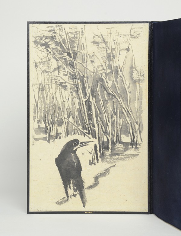 PERGAUD Louis La Revanche du corbeau Mercure de France 1911 édition originale vélin d'Arches les XX P.-L. Martin deux lavis de G