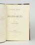 HUGO Victor Les Misérables Pagnerre 1862 édition originale Hollande grand papier photographies de Brion suite Outhwaite