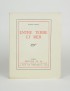 CONRAD Joseph Entre terre et mer Nouvelle Revue Française 1929 édition originale française vergé Lafuma Navarre grand papier bro