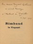 ROLLAND DE RENÉVILLE André Rimbaud le voyant Au sans pareil 1929 édition originale envoi autographe signé à Raymond Gallimard