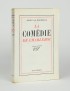 DRIEU LA ROCHELLE Pierre La Comédie de Charleroi Gallimard 1934 édition originale vélin pur fil envoi à Jean Schlumberger