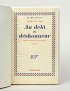 CAIN James Mallahan Au-delà du déshonneur Gallimard 1952 édition originale française vélin pur fil reliure de Laurenchet