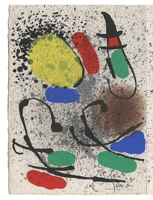 MIRÓ Joan TORREILLES Pierre Errantes graminées GLM 1971 édition originale vélin d'Arches lithographie originale en couleurs sign