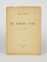 IZDEBSKA Halina La Naïade ivre Ceux qui viennent 1926 édition originale Illustrée d'un bois de Würalt en frontispice GLM