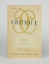 DERRIDA Jacques Le Théâtre de la cruauté et la clôture de la représentation Critique n° 230 juillet 1966 édition originale envoi