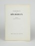 Poèmes de Hölderlin traduction André du Bouchet Mercure de France 1963 édition originale traduction vélin d'Arches grand papier